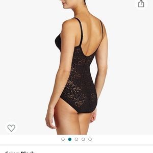 NWT Perfect Bali Women’s Shapewear Firm Control Lace ‘N Smooth bodysuit